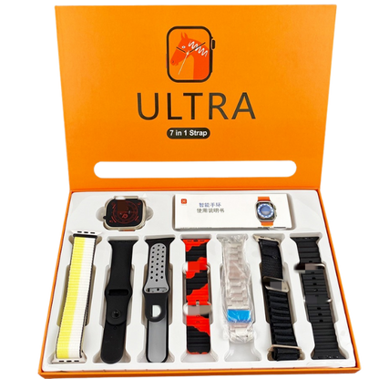 Latest 7in1 Ultra Smart Watch 7 Straps Watch